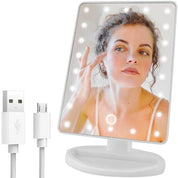 Sminkspegel med LED & Lutningsfunktion