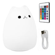 LED-lampa / Trådlös Nattlampa - Kattunge