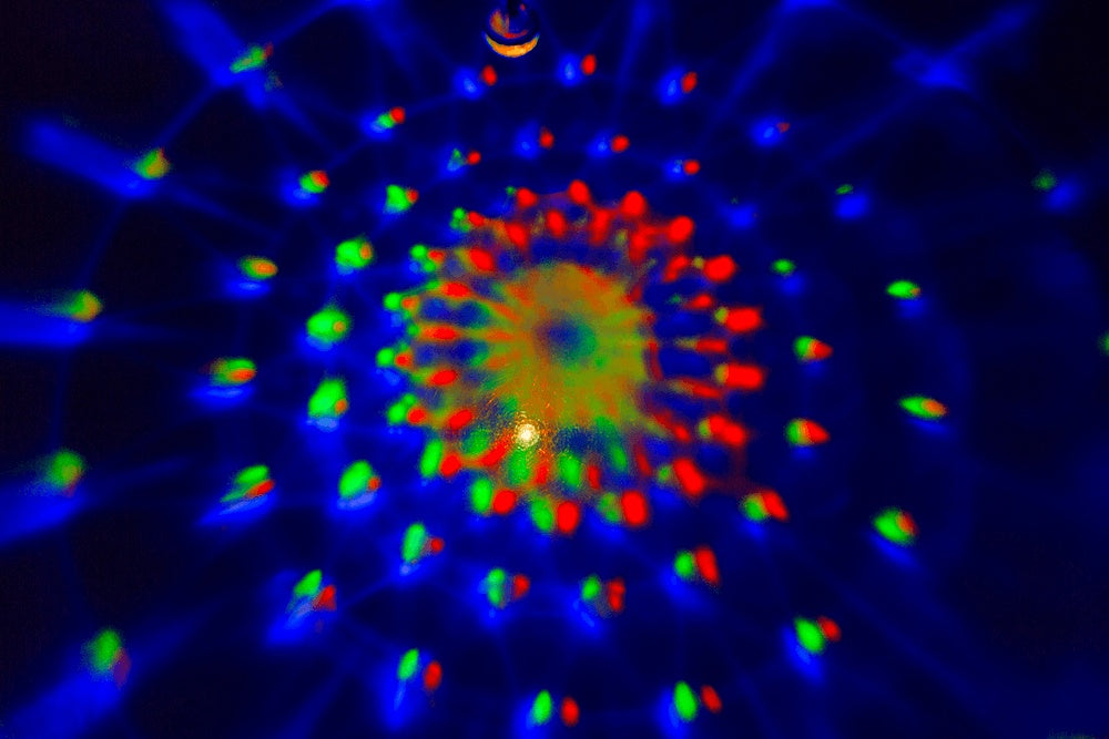 Nyckelring Discokula med LED