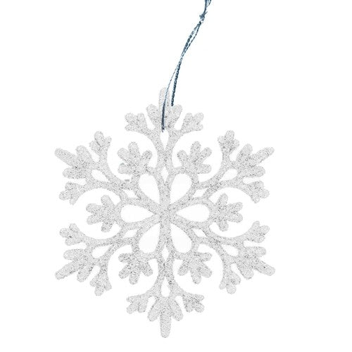 Julgranskulor Snöflingor - 12 st
