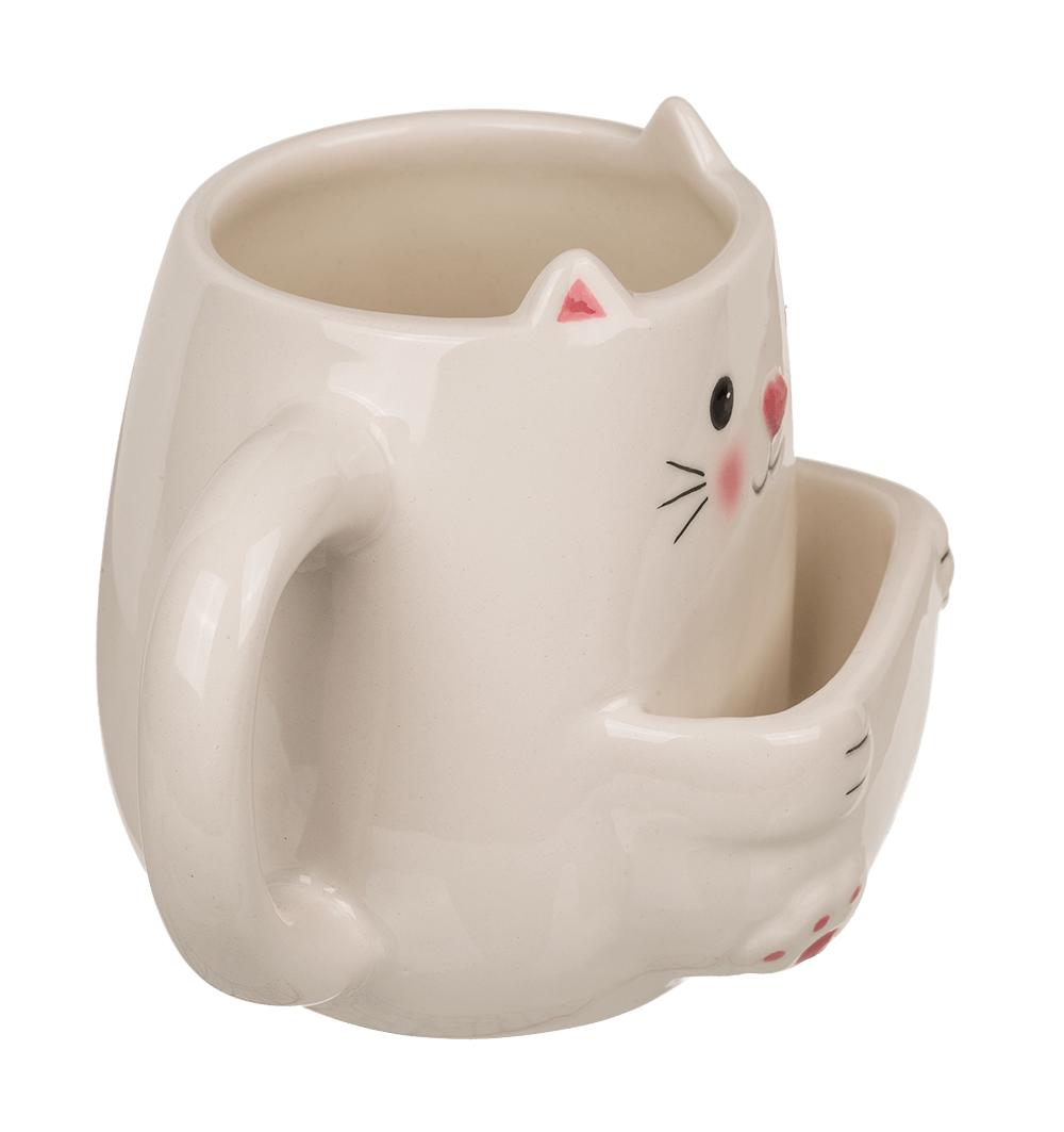 Kakmugg / Mugg med Fack för Kakor - Katt