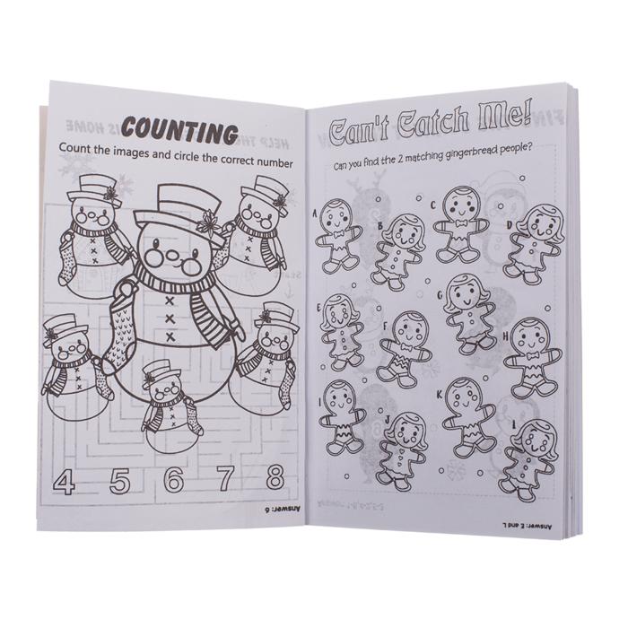 Rit- & Korsordsbok - Julmotiv