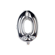 Sifferballong / Metallic Ballong 34 cm - Silver
