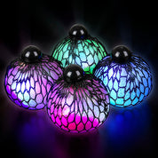 Stressboll Lysande / Klämboll i Nät - Glitter
