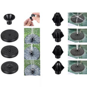 Fontän med Batteri & LED - Solcellsfontän / Vattenfontän - Solcell