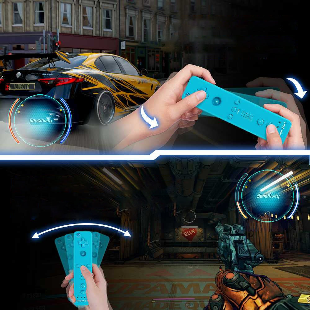 Handkontroll med Motion Plus för Nintendo Wii - Välj Färg!