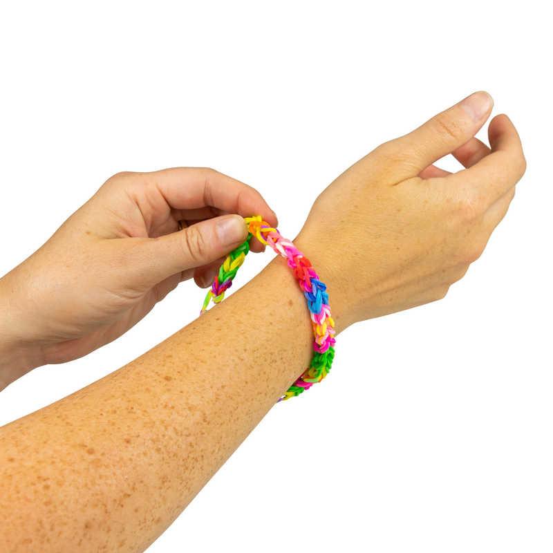 Loom Bands Kit - 600 st - Gör dina egna armband & figurer