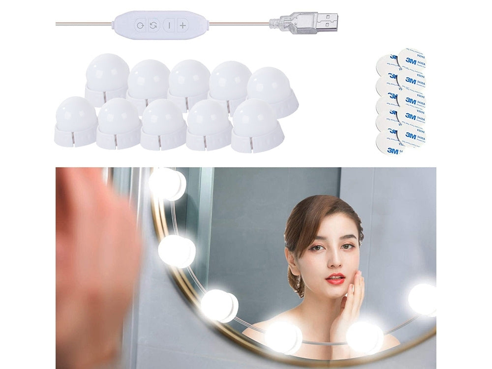 LED-lampor till Sminkspegel - 10-Pack
