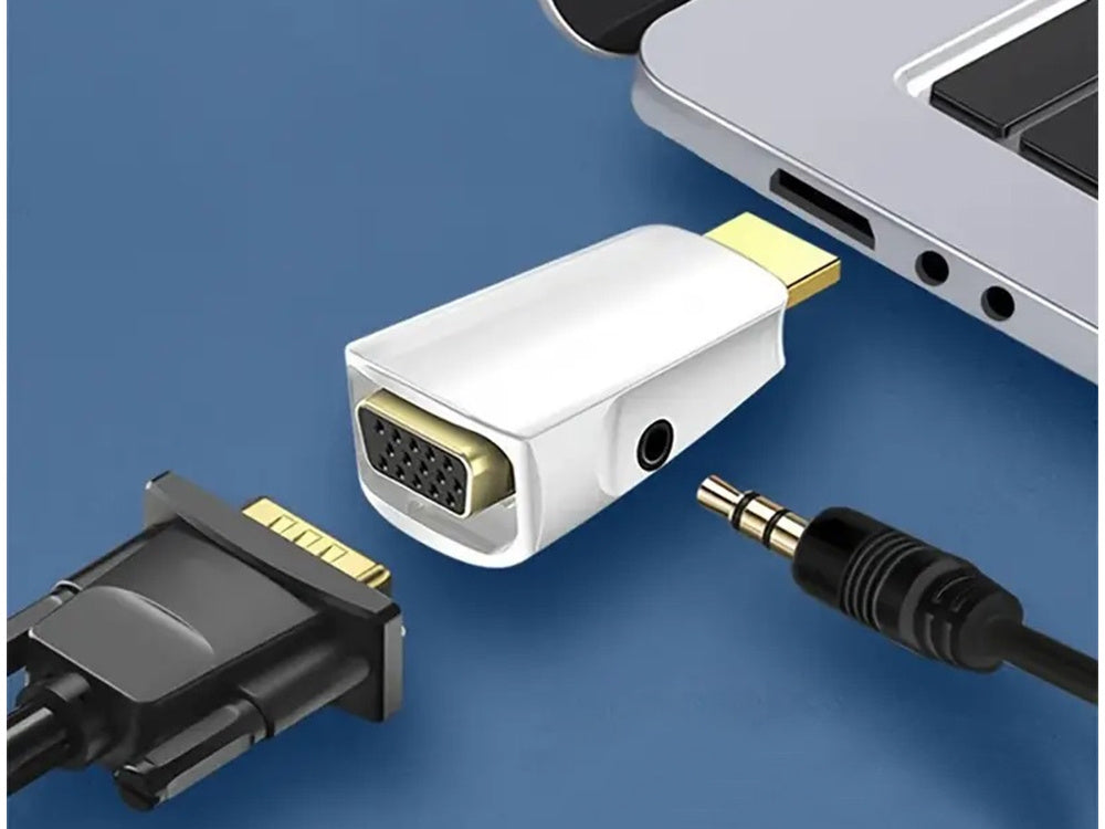 HDMI till VGA Adapter med 3.5mm AUX
