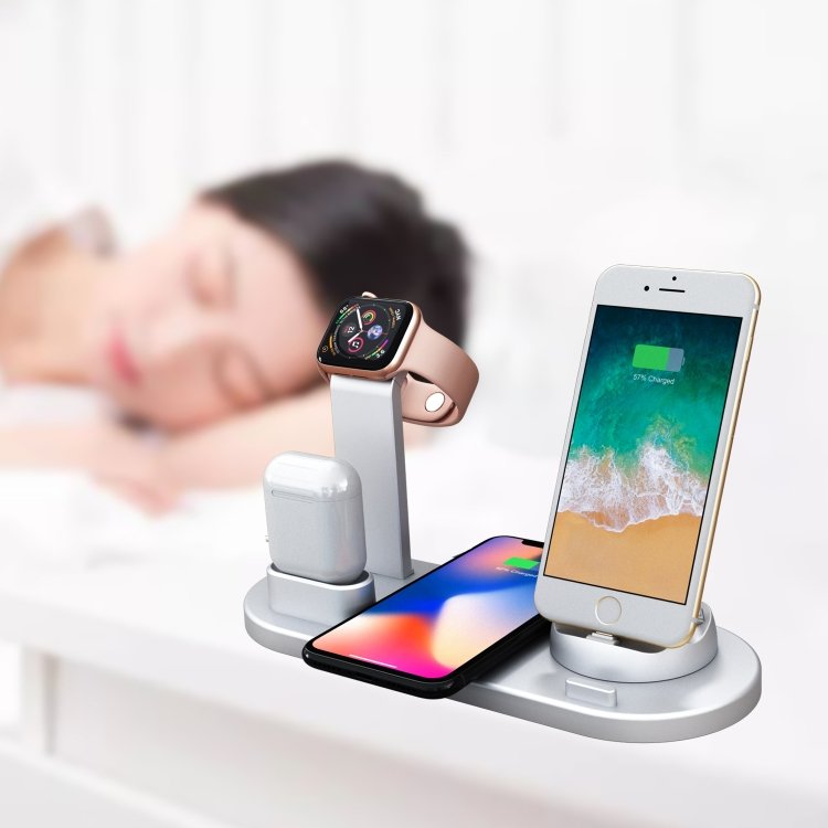 Laddningsstation för Mobil, Apple Watch & AirPods - Induktion