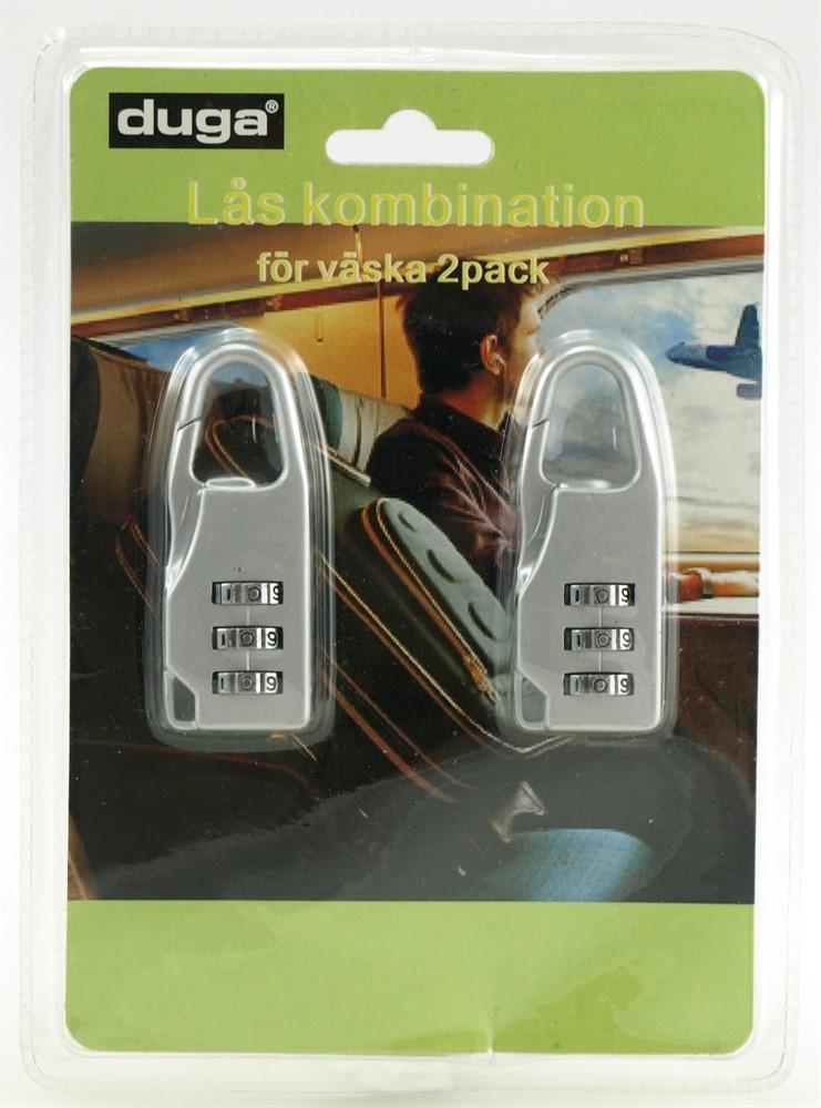 2-Pack - Mini Kodlås - Lås för resväskan