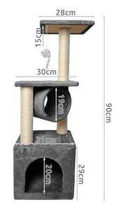 Katträd / Klösträd / Klöspelare för Katter - 90 cm