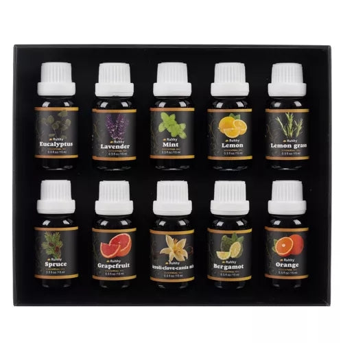 10-Pack - Doftolja / Parfymolja för Aromalampor - Olika dofter