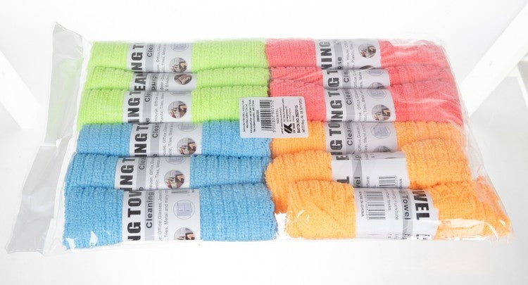12-Pack - Mikrofiberduk / Rengöringsduk / Putsduk