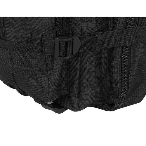 Militärväska / Ryggsäck i Nylon, Svart - 26 Liter