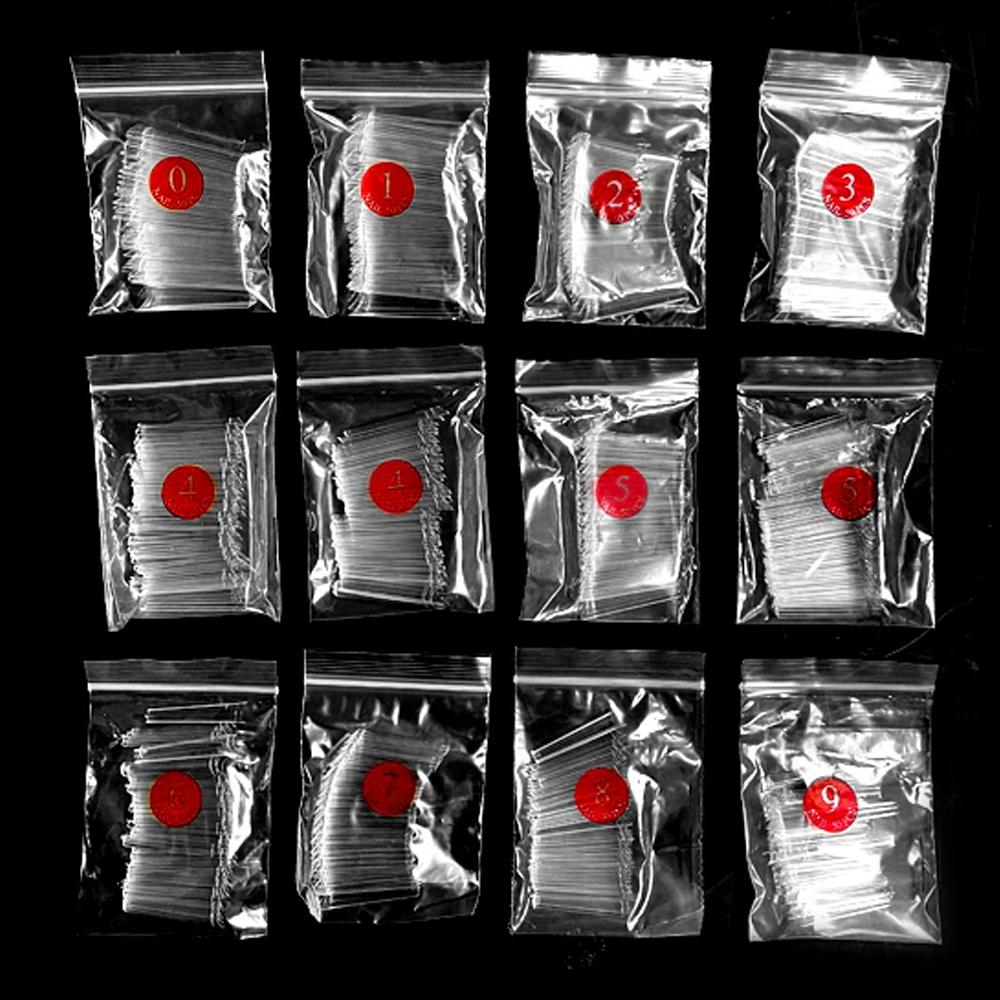500-Pack - Lösnaglar / Akrylnaglar - 10 olika storlekar