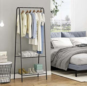 Klädhängare Ställ / Kapphängare med Hyllor - 150cm