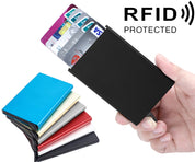 Korthållare 5 kort - Plånbok Pop-Up i Aluminium - RFID