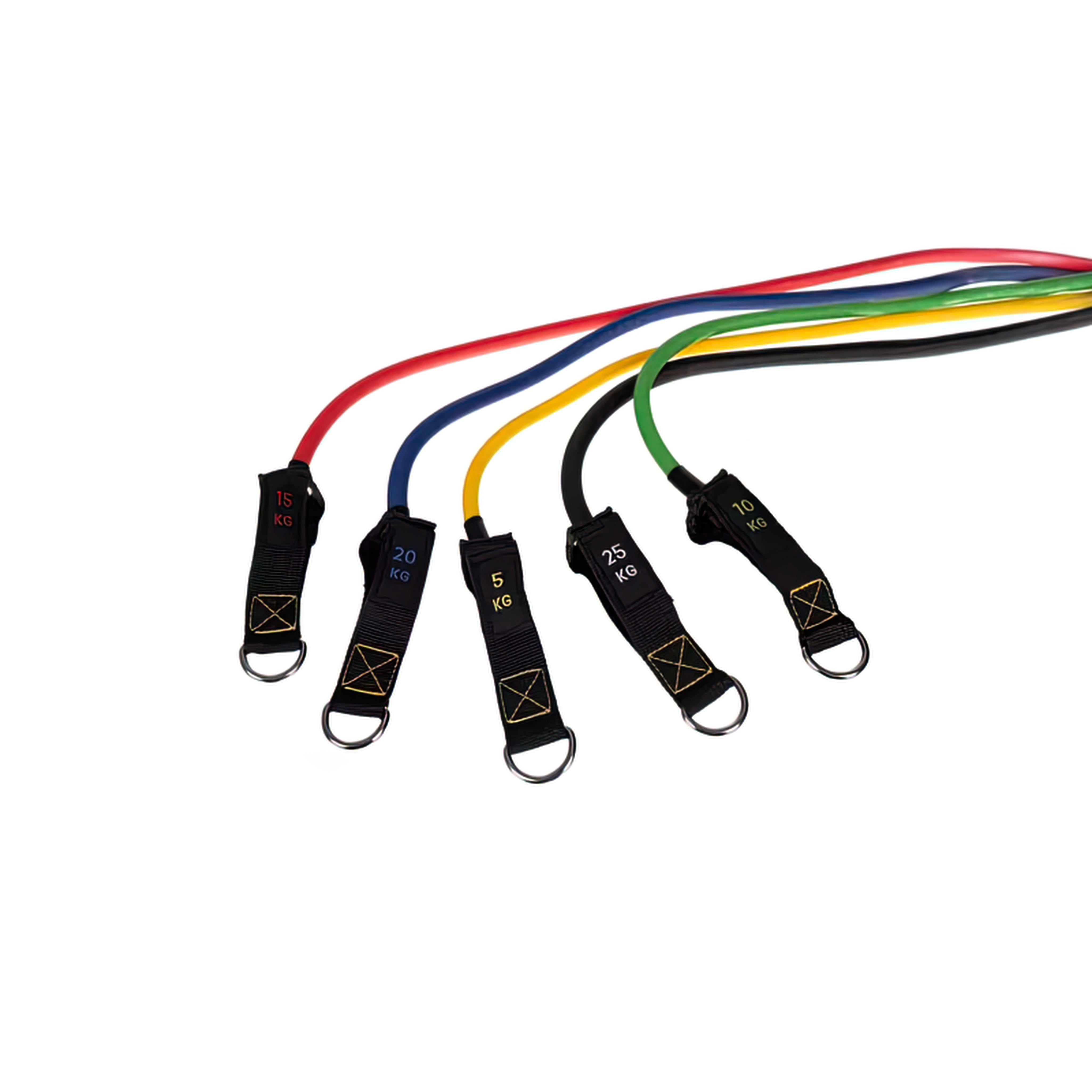 Träningsband med Motstånd - 5-Pack