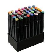Dubbelsidiga Tuschpennor med Fodral - 40-Pack