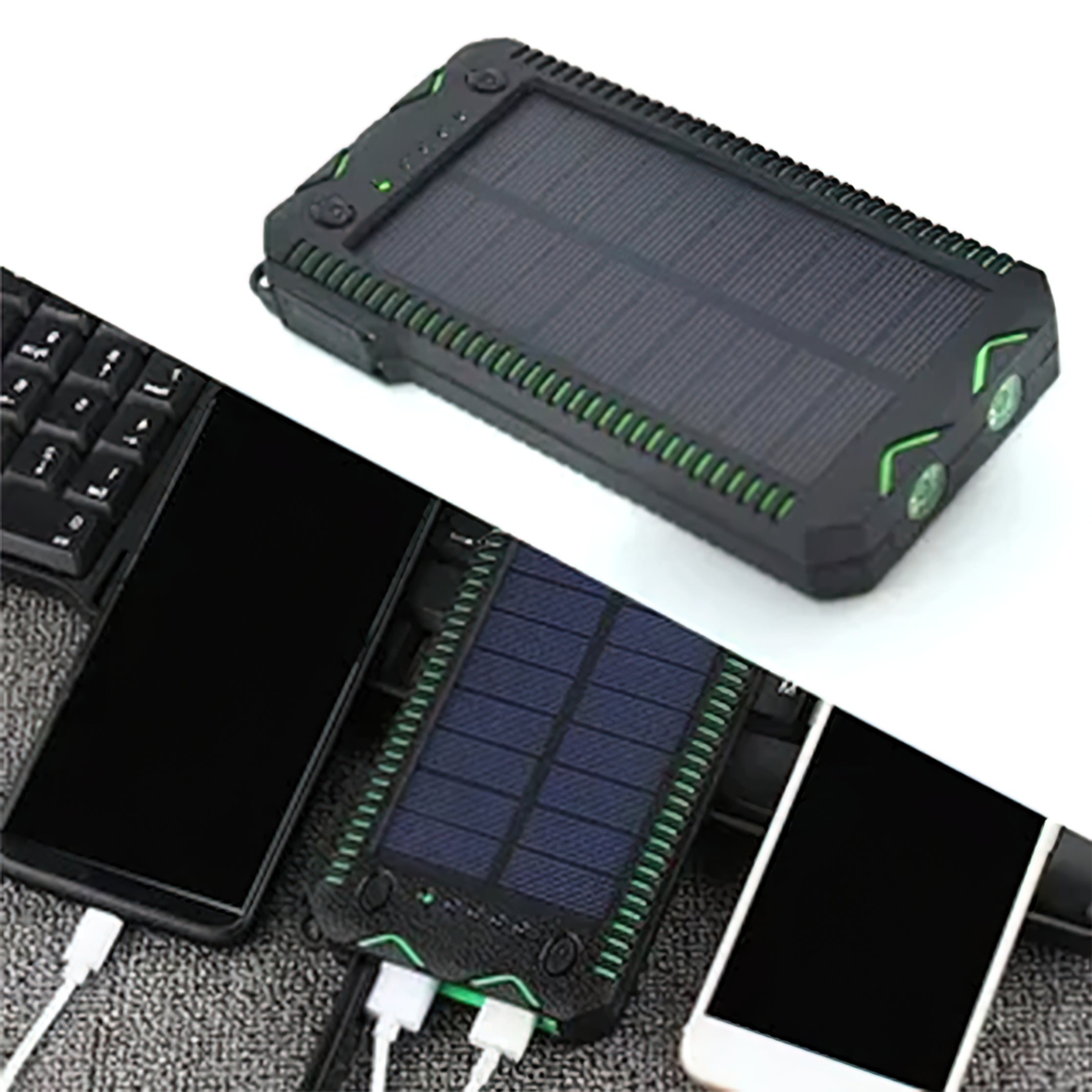 Solcell PowerBank - 10.000 mAh