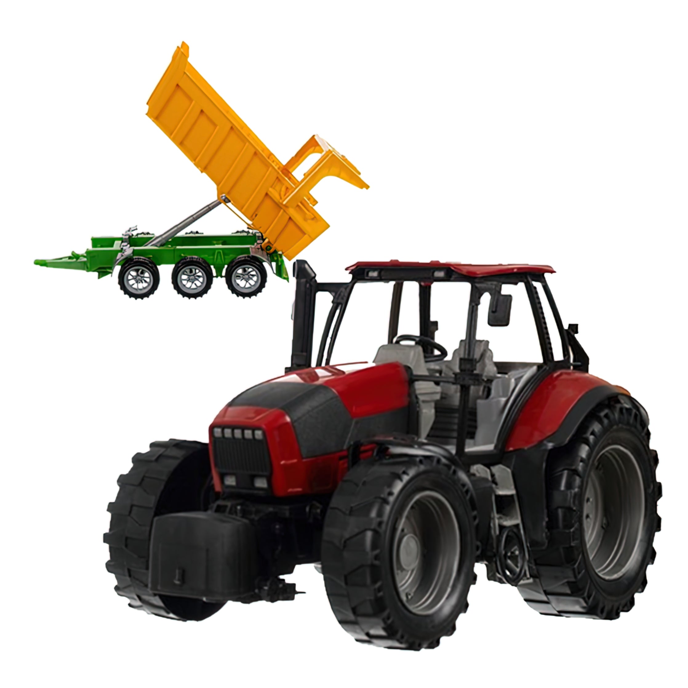 Leksakstraktor med Släpvagn