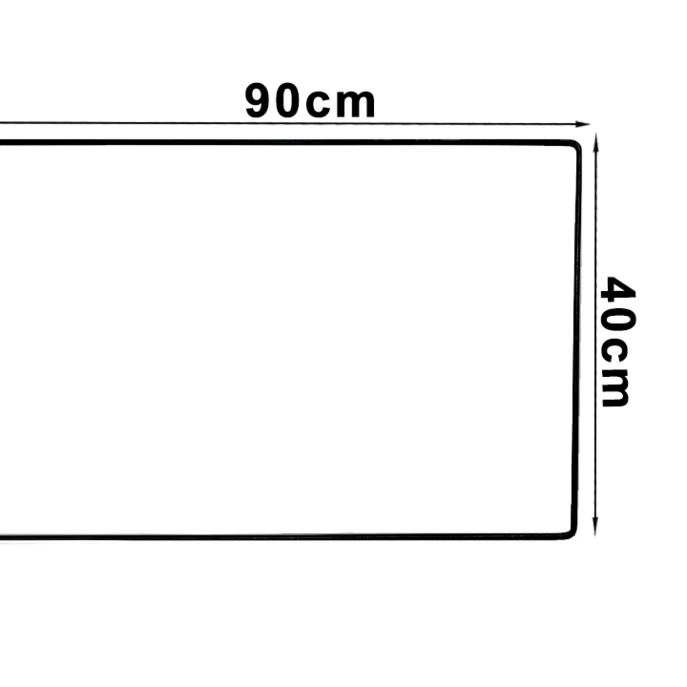 Gamingmusmatta Vit - 90x40cm
