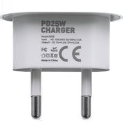 Snabbladdare för Samsung & iPhone 15/16/16E - 25W USB-C - Välj Variant
