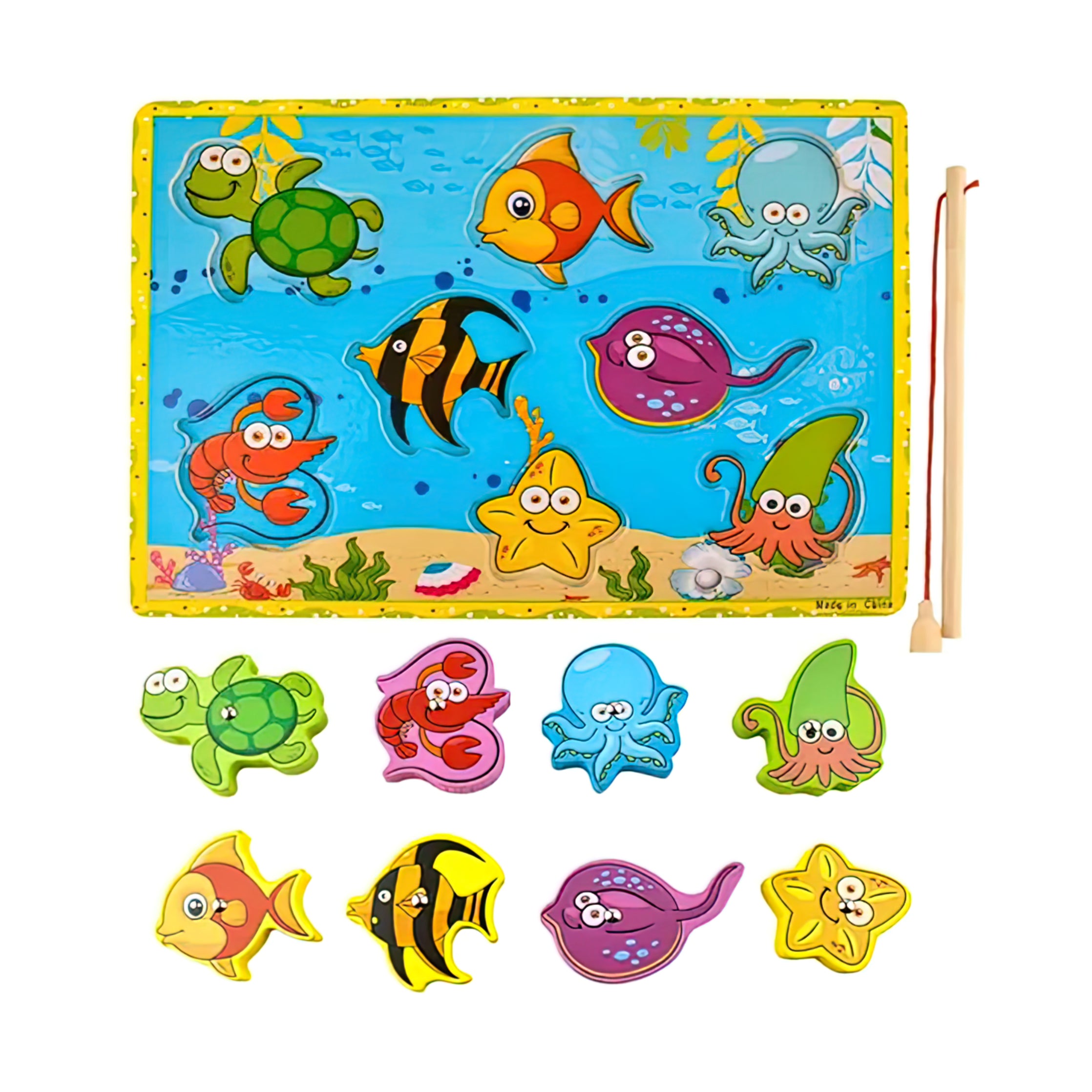 Pedagogisk Fiskespel för Barn