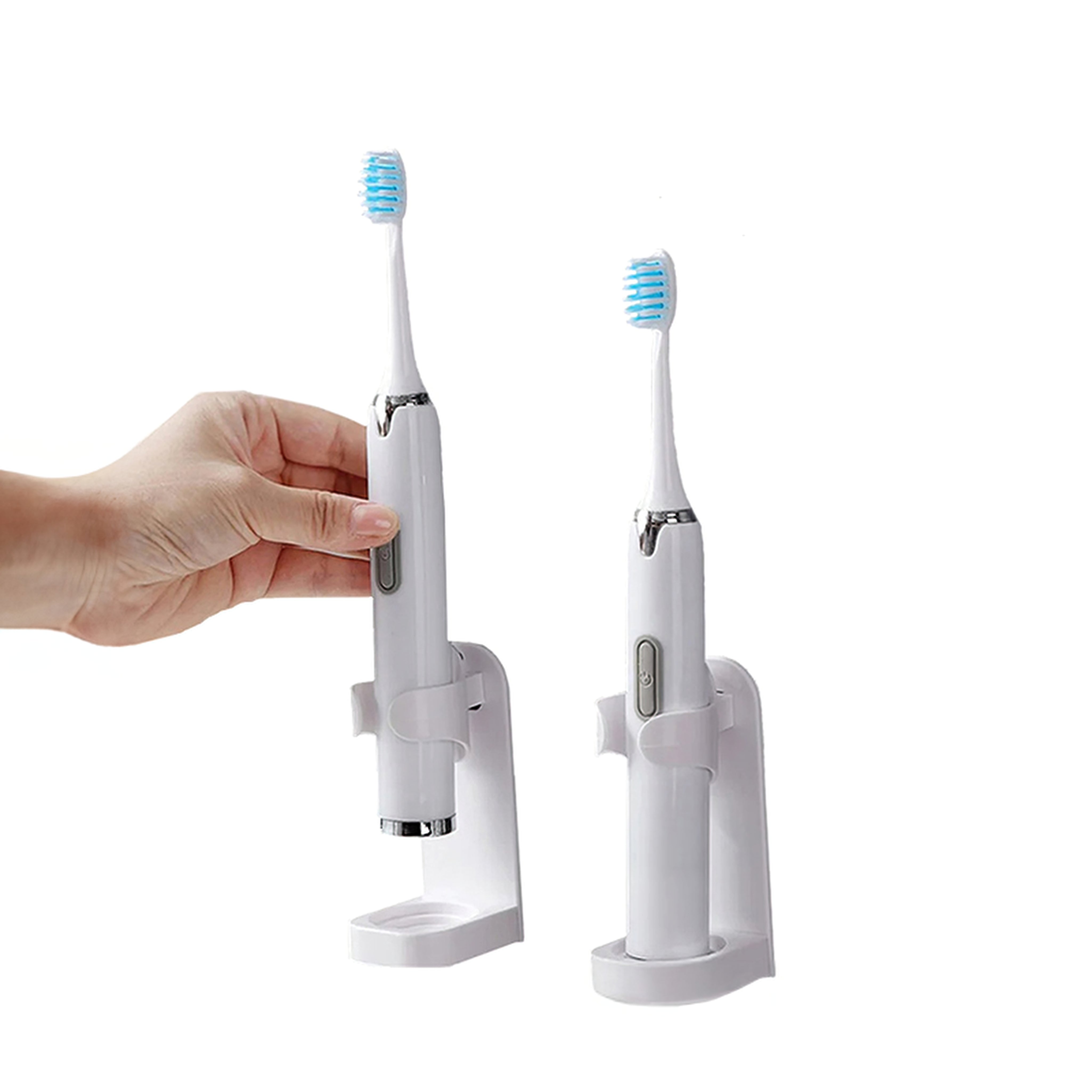 Tandborsthållare i Vägg för Eltandborstar - 2-Pack