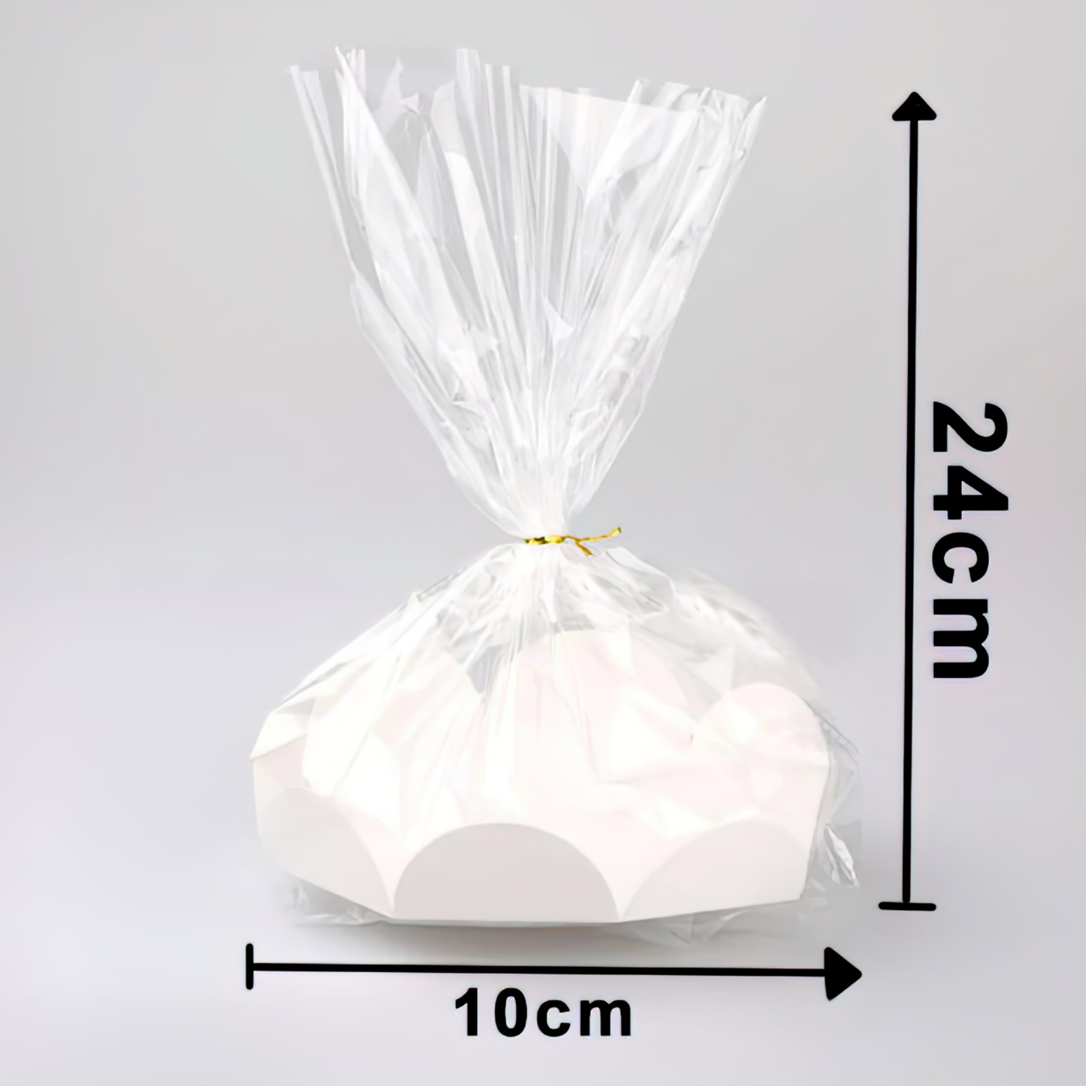 Cellofanpåsar - 24x10cm - 25-Pack