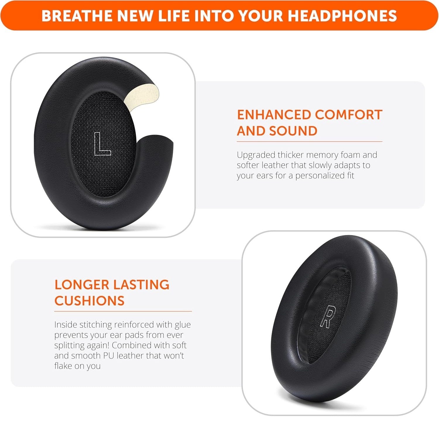 Öronkuddar till Bose QuietComfort Ultra 1 och 2 – Ersättningskuddar