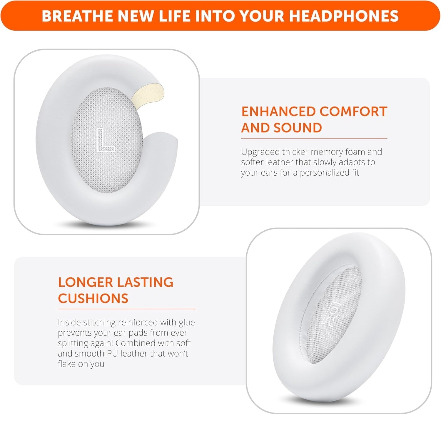 Öronkuddar till Bose QuietComfort Ultra 1 och 2 – Ersättningskuddar