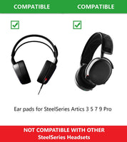 Öronkuddar till SteelSeries Arctis 1 3 5 7 9 Pro – Ersättningskuddar